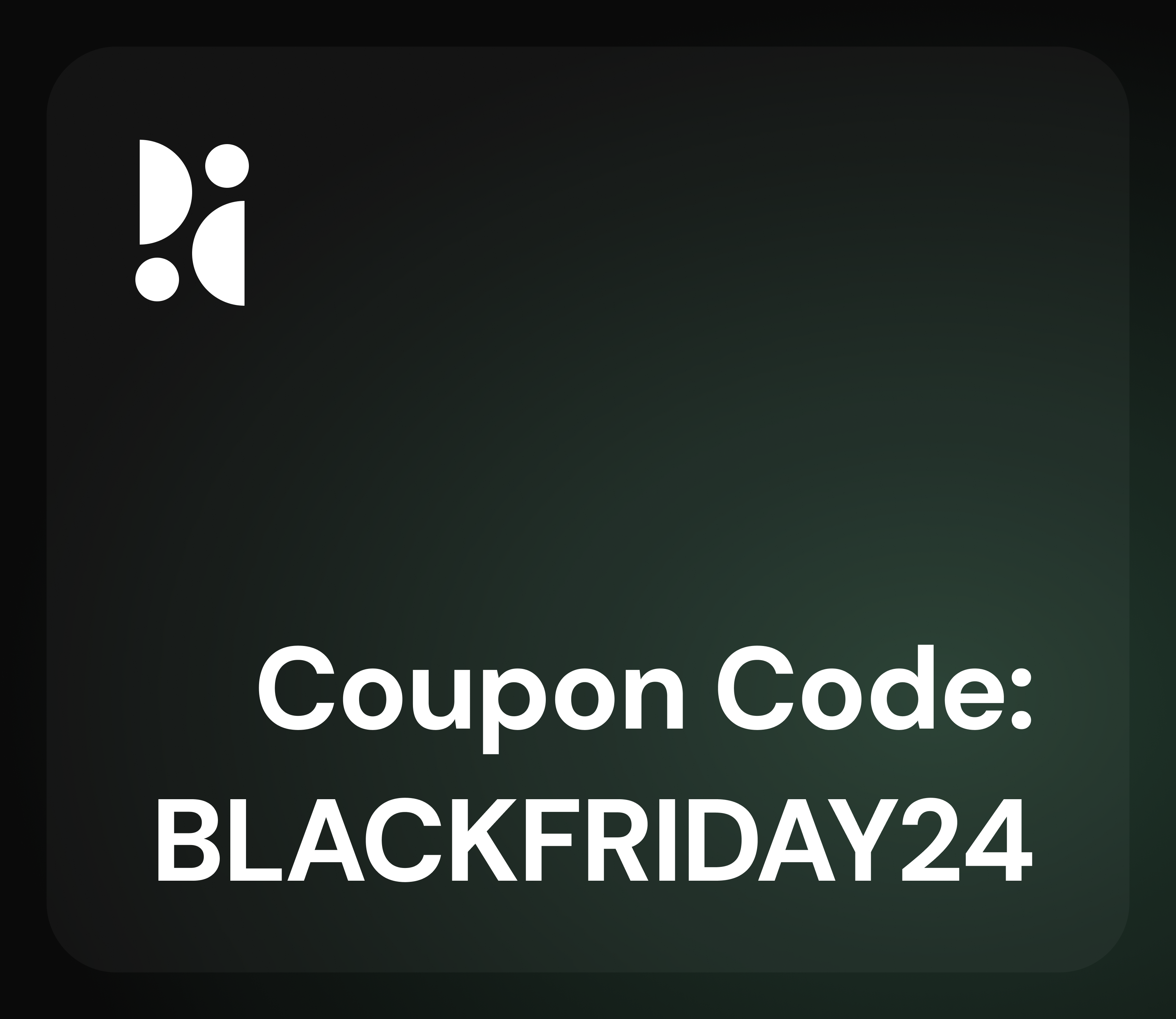 Black Friday Coupon Code