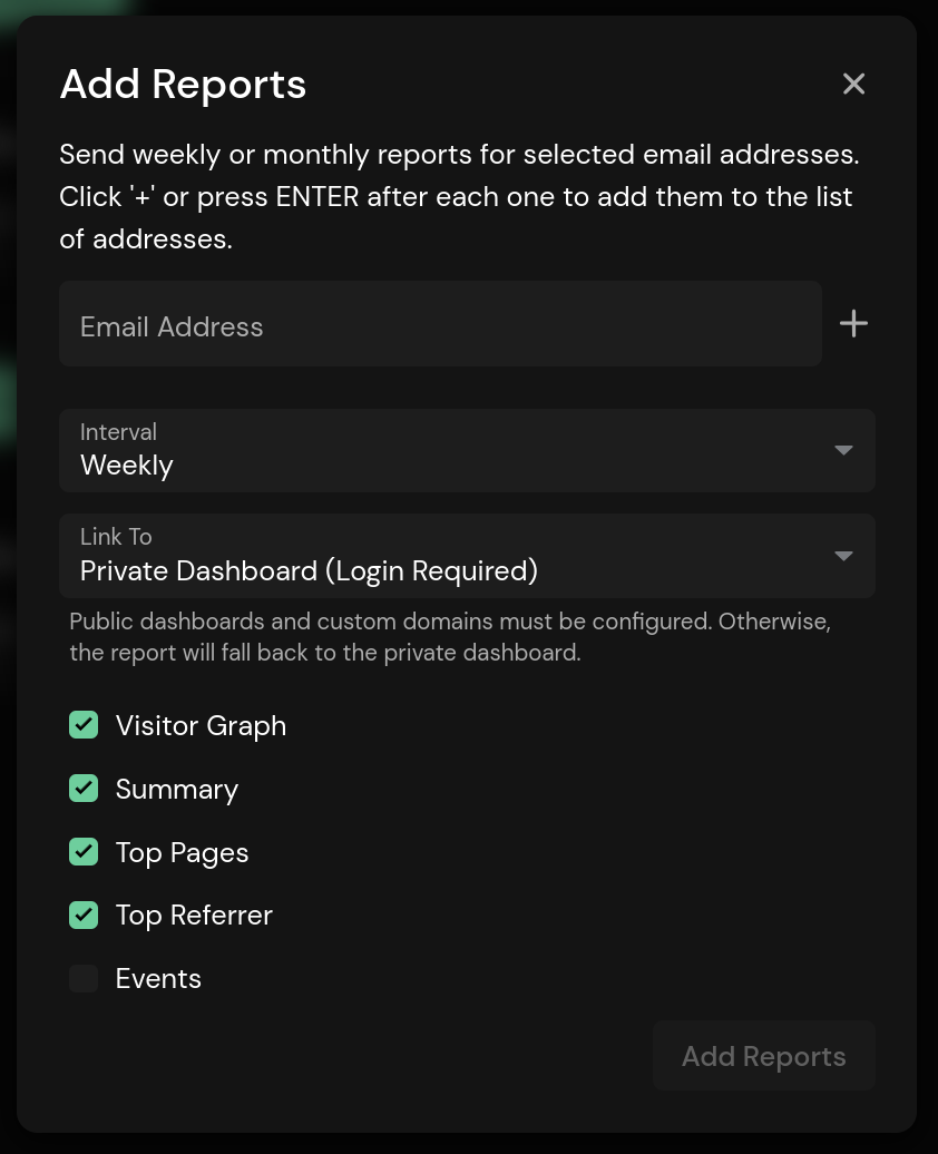 Email Reports